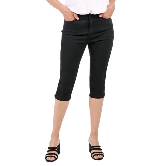 Nwt DIANE GILMAN capri pants pedal pusher with hem slit - Picture 1 of 4